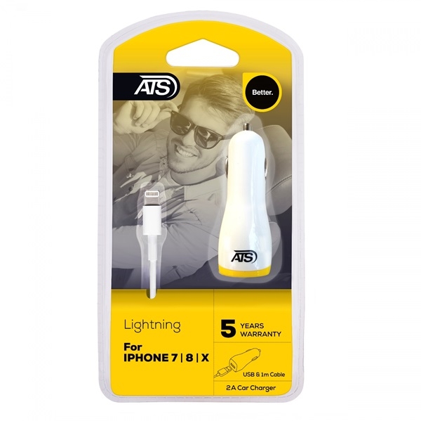 ATS 2A Car Charger for iPhone