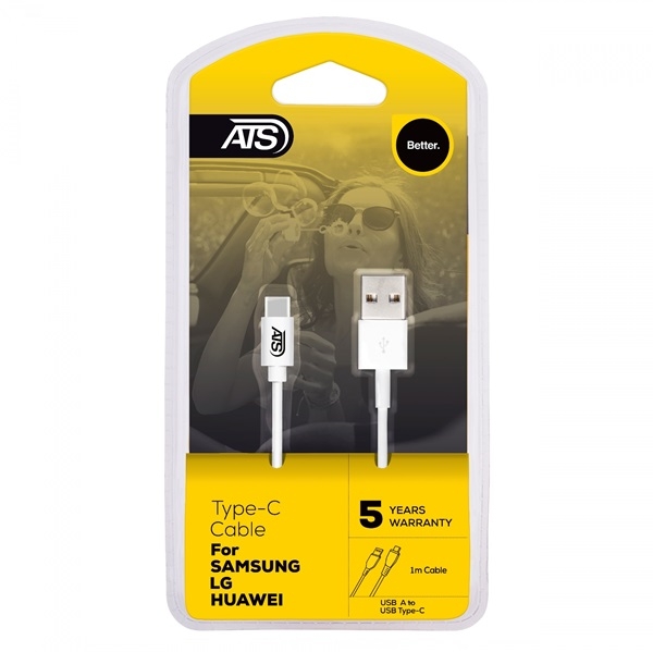 ATS Sync &amp; Charge Cable for Type-C (1m)