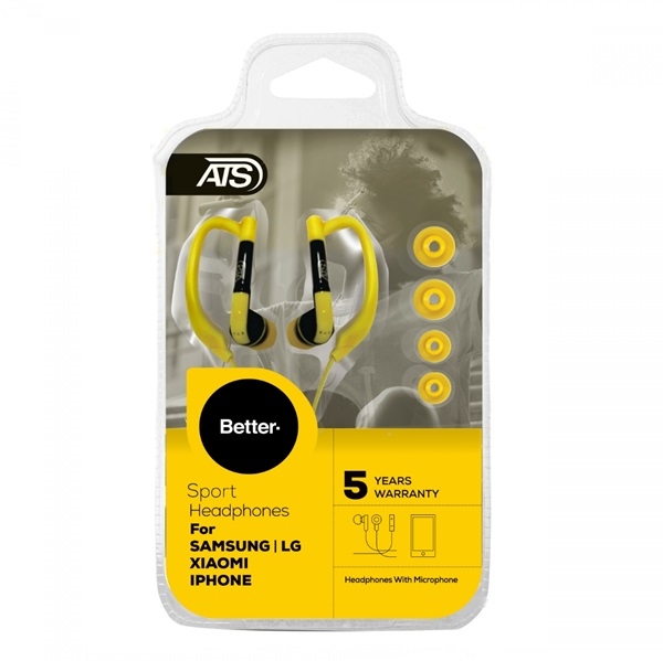 ATS Sport Headphones with Microphone